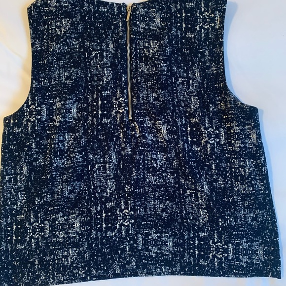 Navy/White Print Blouse - Picture 5 of 9